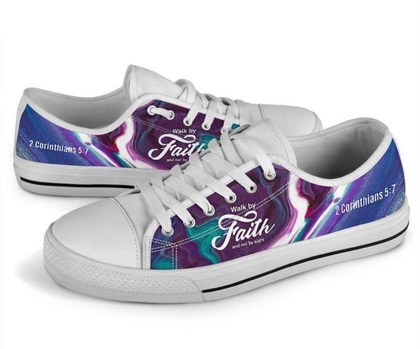 Christian Walk by Faith Low Top Shoes For Men And Women - Women's Shoes - White