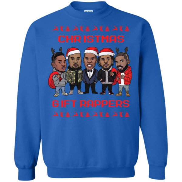 Christmas Gift Rappers Funny Christmas Shirt Sweatshirt Royal S