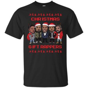 Christmas Gift Rappers Funny Christmas Shirt Unisex T-Shirt Black S