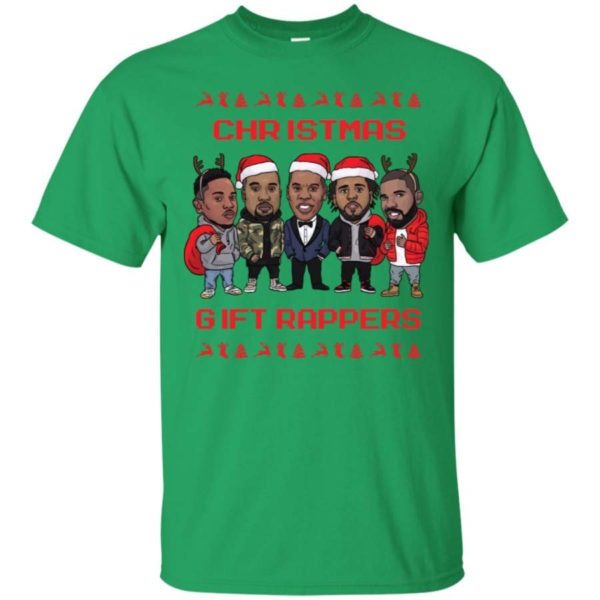 Christmas Gift Rappers Funny Christmas Shirt Unisex T-Shirt Irish Green S