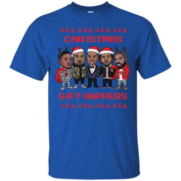 Christmas Gift Rappers Funny Christmas Shirt Unisex T-Shirt Royal S
