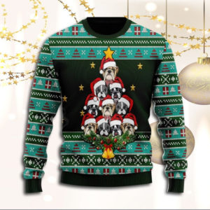 Dog Tree Star Merry Christmas ugly Sweater product photo 2