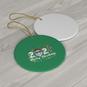 Family 2021 Merry Christmas Ceramic Ornaments product photo 1