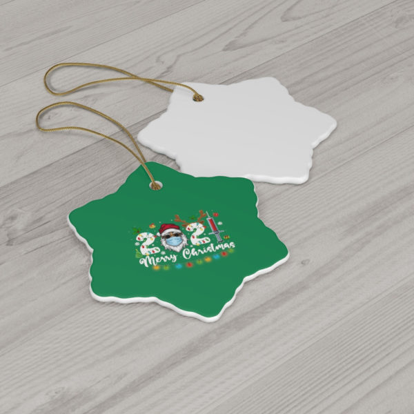 Family 2021 Merry Christmas Ceramic Ornaments product photo 7