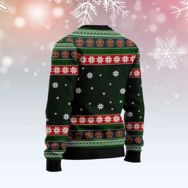 Fireman Firefighter Firemas Christmas Tree Christmas Sweater product photo 2