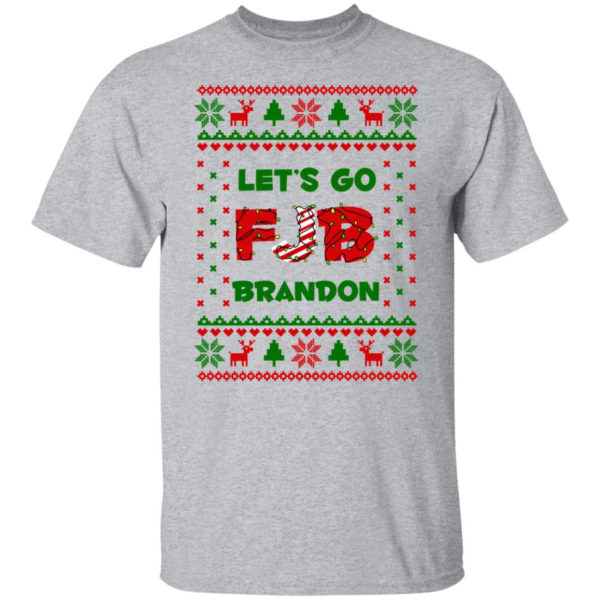 FJB Let’s Go Brandon Christmas Shirt Unisex T-Shirt Sport Grey S