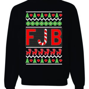 FJB Let's Go Brandon Christmas Sweatshirt Sweatshirt Black S