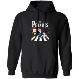 Funny Christmas The Peanuts Abbey Road Christmas Shirt Hoodie Black S