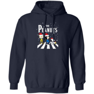 Funny Christmas The Peanuts Abbey Road Christmas Shirt Hoodie Navy S