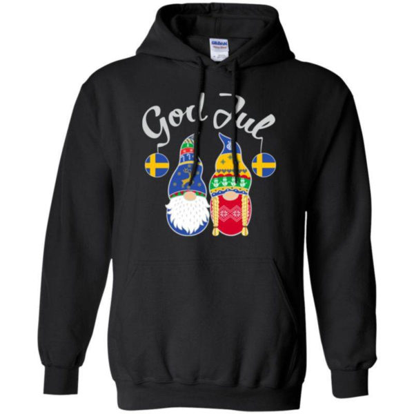 Gnome God Jul Christmas Shirt Hoodie Black S