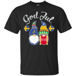 Gnome God Jul Christmas Shirt Unisex T-Shirt Black S