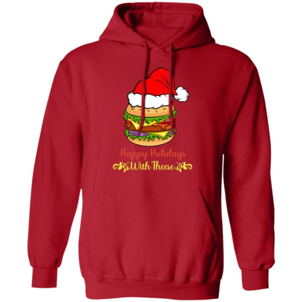 Happy Holidays With These Burger Santa Christmas Shirt Hoodie Red S