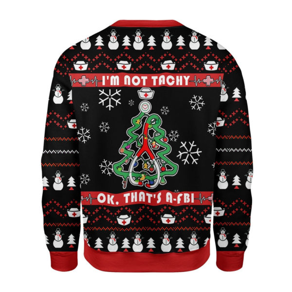 I'm Not Tachy That's A-FBI 3D Christmas Sweater product photo 2