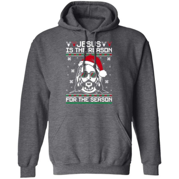 Jesus Is the Reason For The Season Christmas Christmas Shirt Hoodie Dark Heather S