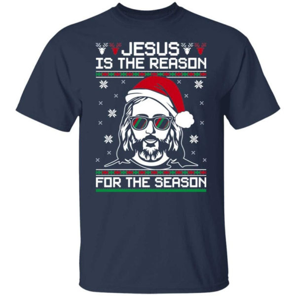Jesus Is the Reason For The Season Christmas Christmas Shirt Unisex T-Shirt Navy S