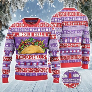 Jingle Bells Taco Shells Taco Lover Christmas Sweater product photo 3