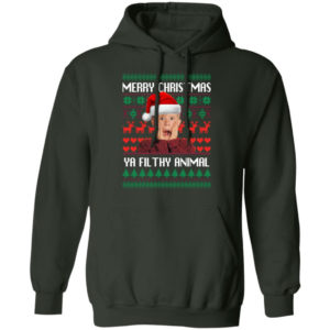 Kevin Merry Christmas Ya Filthy Animal Christmas Sweatshirt Hoodie Forest Green S