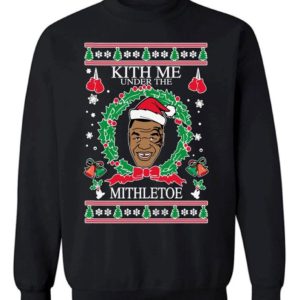 Kith Me Under The Mistletoe Christmas Sweatshirt Sweatshirt Black S
