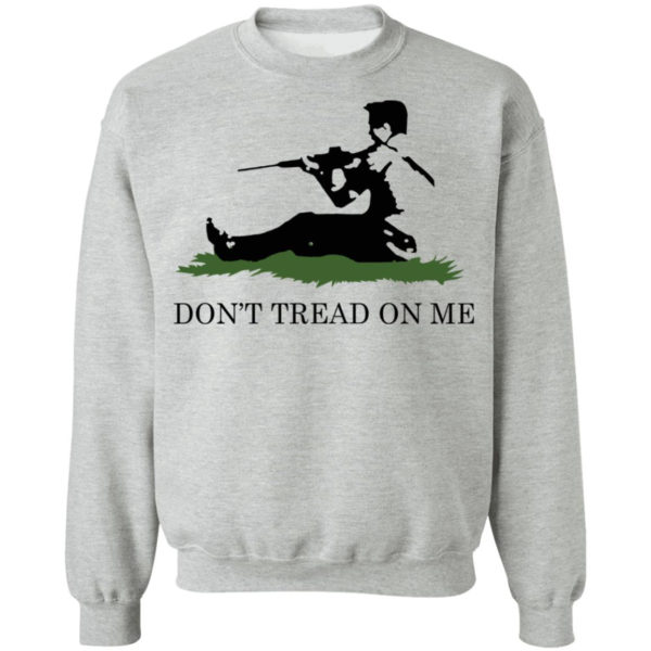 Kyle Rittenhouse Don’t Tread On Me Shirt Crewneck Pullover Sweatshirt Sport Grey S