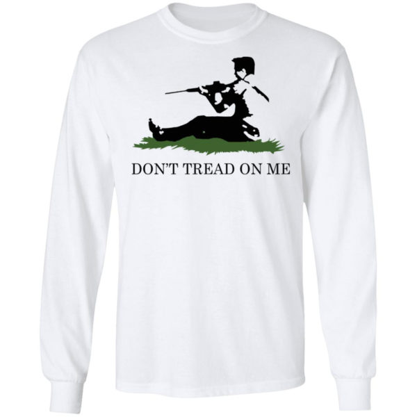 Kyle Rittenhouse Don’t Tread On Me Shirt LS Ultra Cotton T-Shirt White S