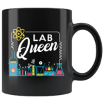 Lab Queen Chemistry Coffee Mug Mug 11oz Black One Size