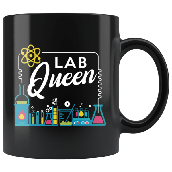 Lab Queen Chemistry Coffee Mug Mug 11oz Black One Size