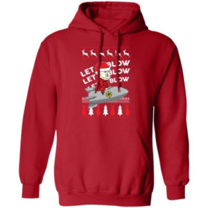 Let It Blow Kim Jong Un Christmas Shirt Hoodie Red S