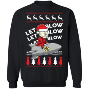 Let It Blow Kim Jong Un Christmas Shirt Sweatshirt Black S