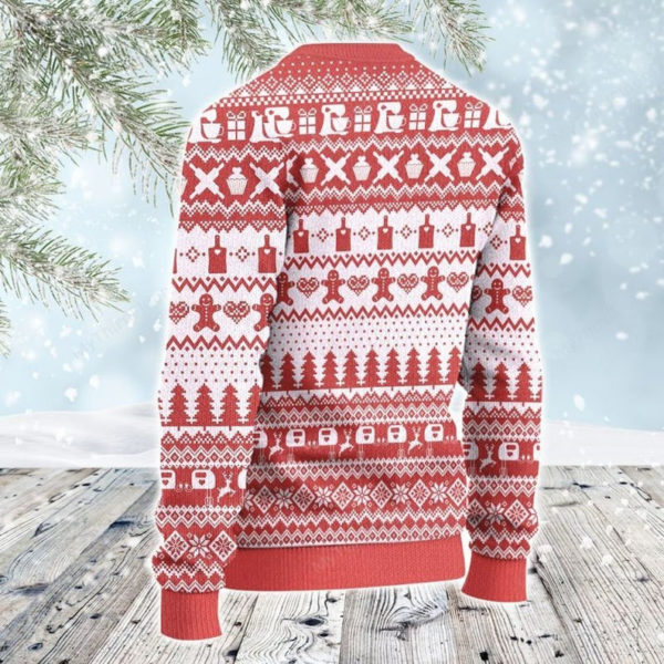 Let's Get Baked Gingerbread Man Christmas Sweater product photo 2