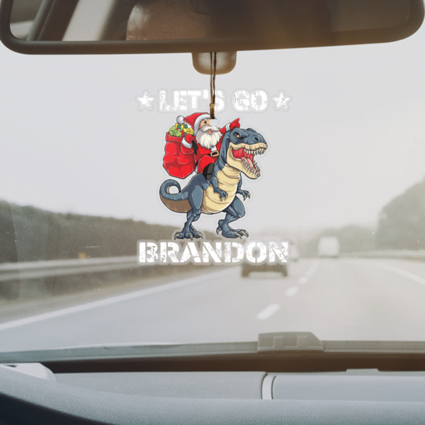 Let's Go Brandon T-Rex Custom Meca Ornament product photo 3