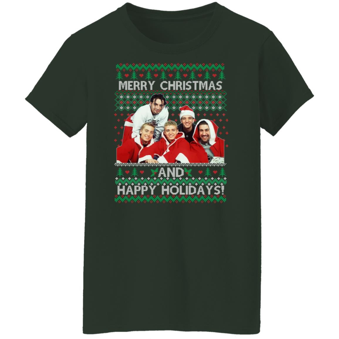 nsync-merry-christmas-and-happy-holiday-christmas-shirt-ladies-t-shirt-forest-green-s.jpeg NSYNC Merry Christmas And Happy Holiday Christmas Shirt Ladies T-Shirt Forest Green S