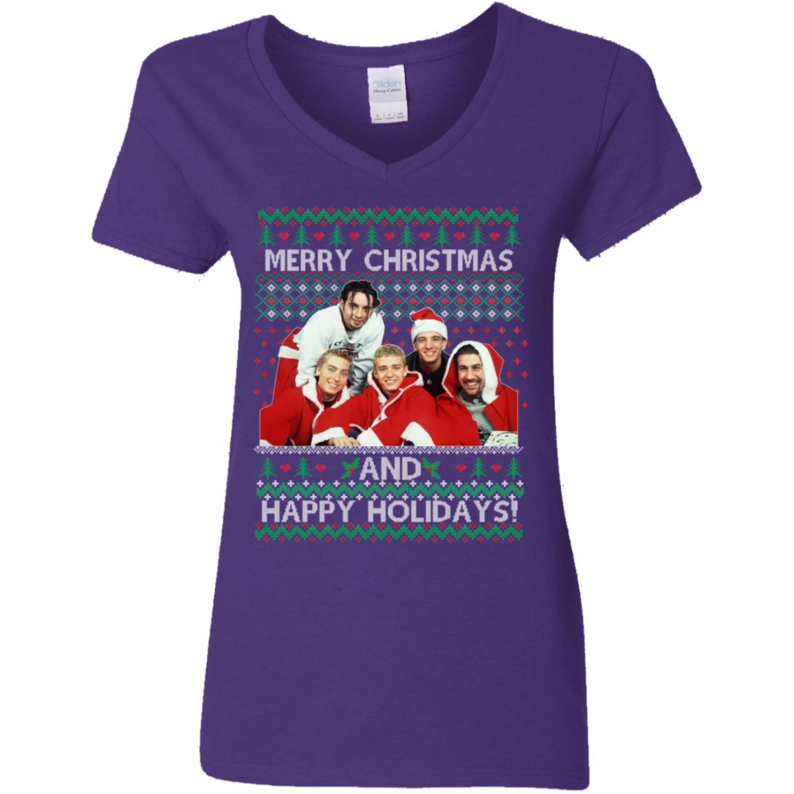 nsync-merry-christmas-and-happy-holiday-christmas-shirt-ladies-v-neck-t-shirt-purple-s.jpeg NSYNC Merry Christmas And Happy Holiday Christmas Shirt Ladies V-Neck T-Shirt Purple S