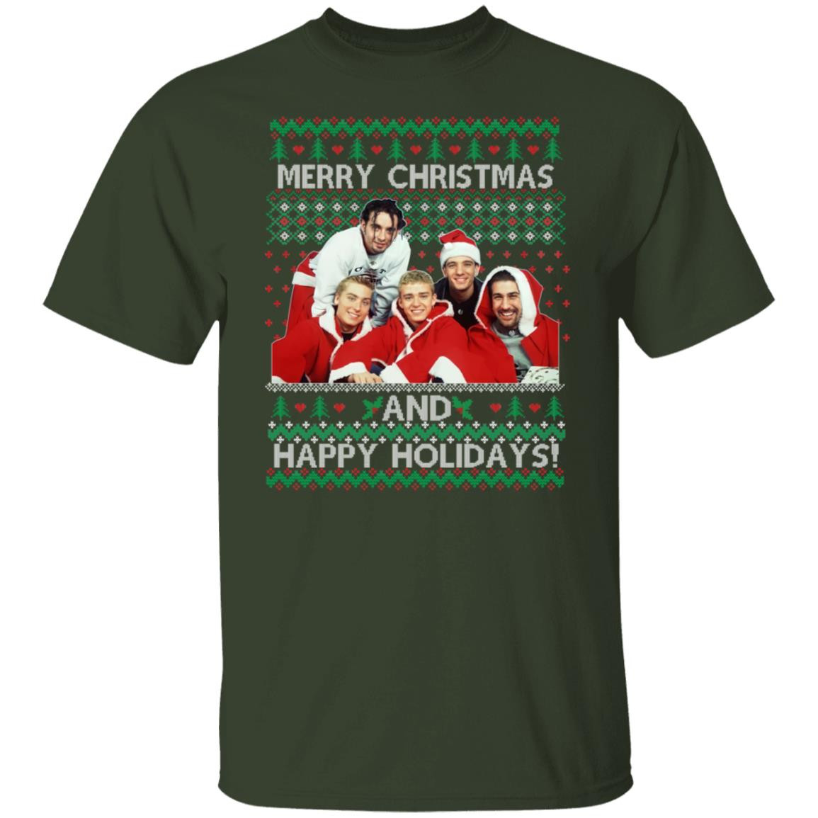 nsync-merry-christmas-and-happy-holiday-christmas-shirt-unisex-t-shirt-forest-s.jpeg NSYNC Merry Christmas And Happy Holiday Christmas Shirt Unisex T-Shirt Forest S