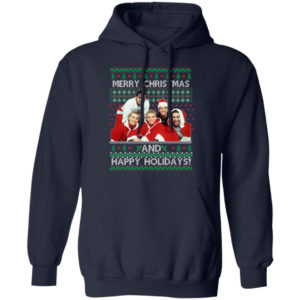 NSYNC Merry Christmas And Happy Holiday Christmas Shirt Z66 Pullover Hoodie Navy S