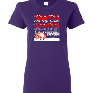 santa and reindeer santa oh my god santas coming i know him christmas shirt ladies t shirt purple s 1 300x300 image Santa And Reindeer Santa Oh My God Santa's Coming I Know Him Christmas Shirt Ladies T-Shirt Purple S