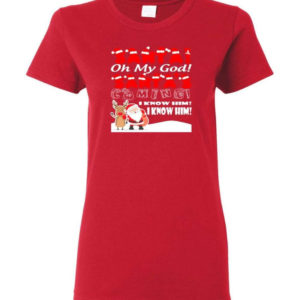 santa and reindeer santa oh my god santas coming i know him christmas shirt ladies t shirt red s 1 300x300 image Santa And Reindeer Santa Oh My God Santa's Coming I Know Him Christmas Shirt Ladies T-Shirt Red S