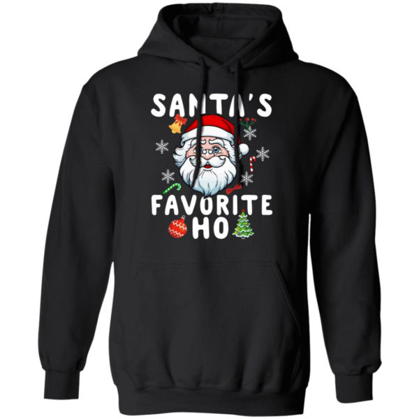 Santa’s Favorite Ho Inappropriate Christmas Sweatshirt Hoodie Black S