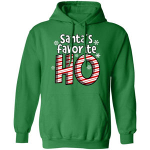Santa's Favorite Ho Ugly Christmas Shirt Hoodie Irish Green S