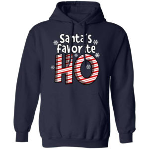 Santa's Favorite Ho Ugly Christmas Shirt Hoodie Navy S