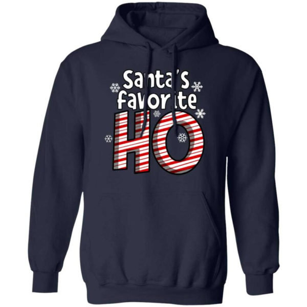 Santa's Favorite Ho Ugly Christmas Shirt Hoodie Navy S