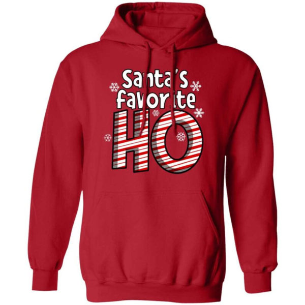 Santa's Favorite Ho Ugly Christmas Shirt Hoodie Red S