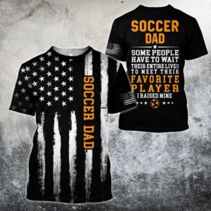 Soccer Dad Soccer Player All Over Print T-Shirt 3D T-Shirt Black S