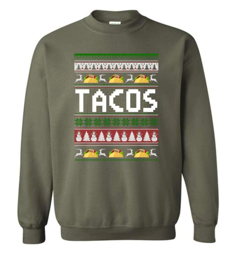 tacos-lover-ugly-christmas-shirt-sweatshirt-military-green-s-1.jpeg Tacos Lover Ugly Christmas Shirt Sweatshirt Military Green S