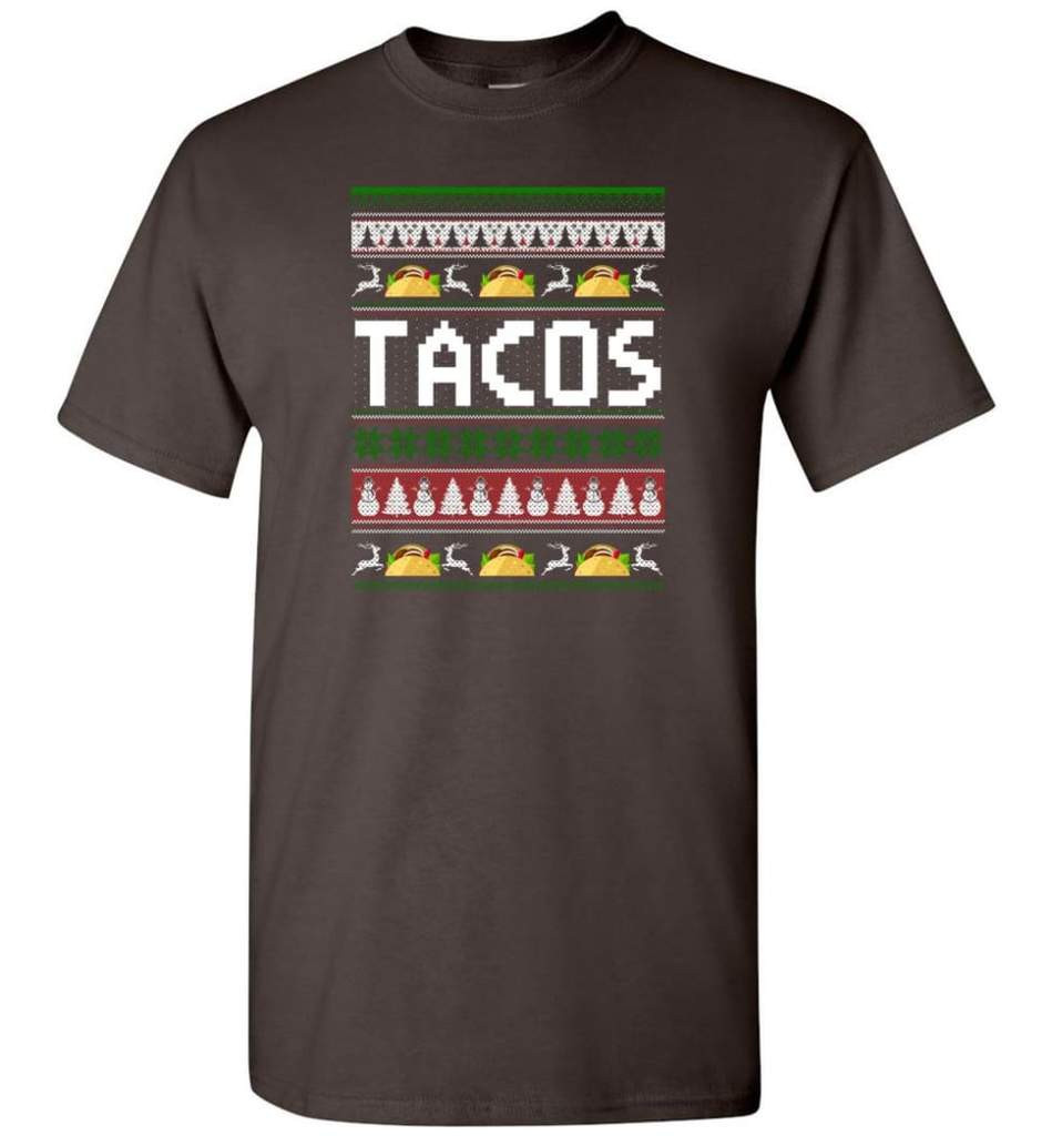 tacos-lover-ugly-christmas-shirt-unisex-t-shirt-dark-chocolate-s-1.jpeg Tacos Lover Ugly Christmas Shirt Unisex T-Shirt Dark chocolate S