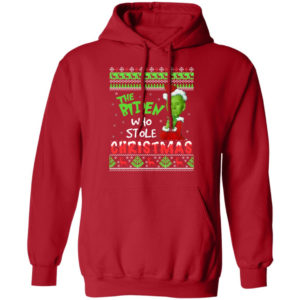 The Biden Who Stole Christmas Funny Biden Grinch Christmas Shirt Hoodie Red S