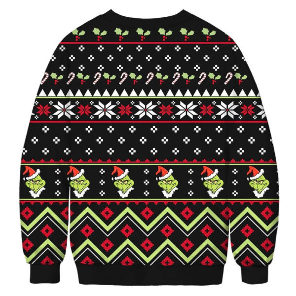 The Grinch Woolen Santa Hat Christmas Sweater product photo 2
