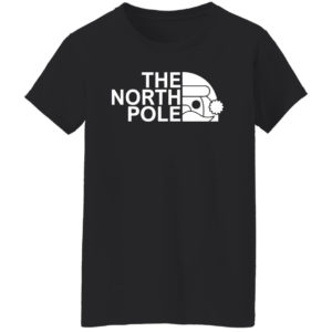 The North Pole Christmas Shirt Ladies T-Shirt Black S