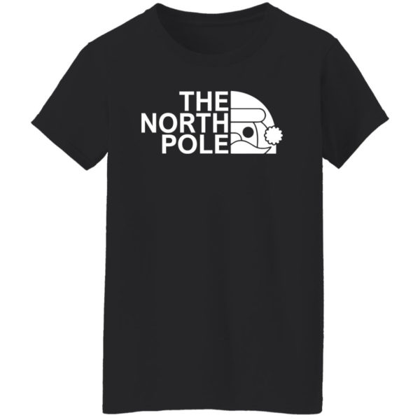 The North Pole Christmas Shirt Ladies T-Shirt Black S