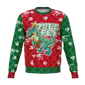 Tree Rex Star Christmas Gift Christmas Sweater AOP Sweater Green S