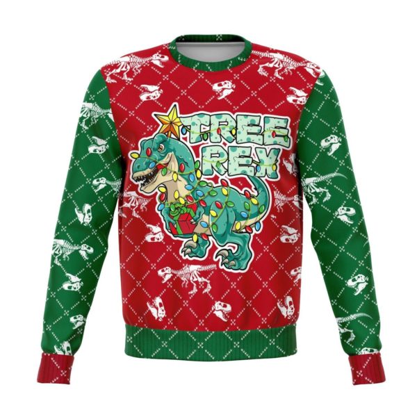 Tree Rex Star Christmas Gift Christmas Sweater AOP Sweater Green S